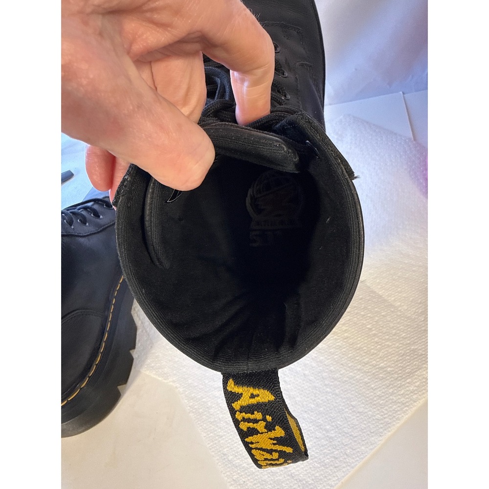 Dr. Martens Combs Tech II Black Wyoming Leather 8-Eye Boots Mens 10. WOM Sz 11 - Picture 13 of 13